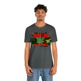 Rasta Love tee shirt Funny Jamaica Love focus T-shirt-custom printing gift t-shirts-Rasta Bob Marley vacation shirt
