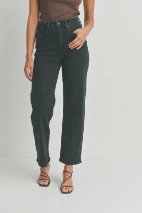 RELAXED FIT STRAIGHT LEG DENIM JEANS
