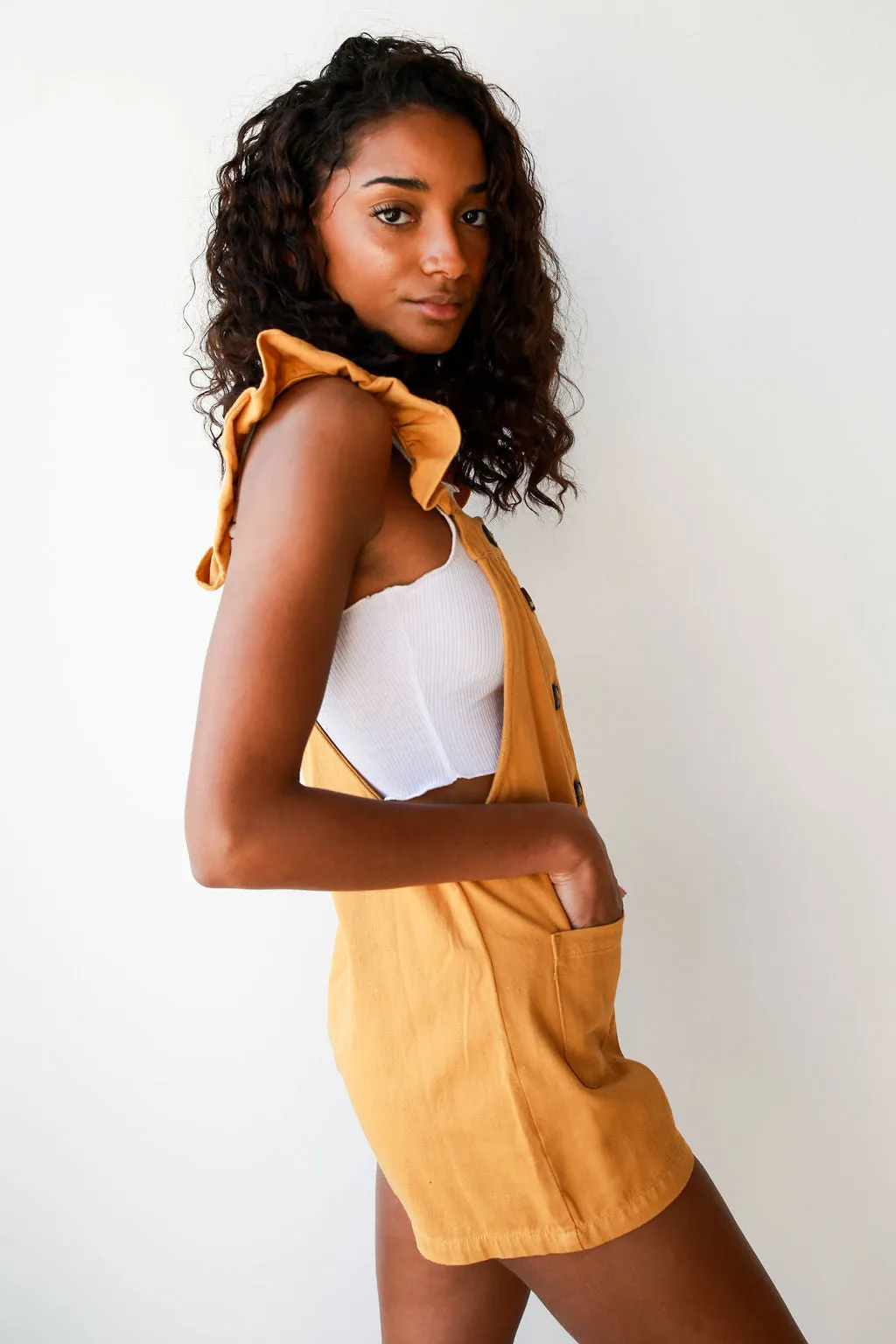 ruffle strap jumper