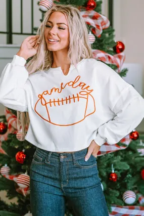 Rugby Football Notched Neck Sweatshirt