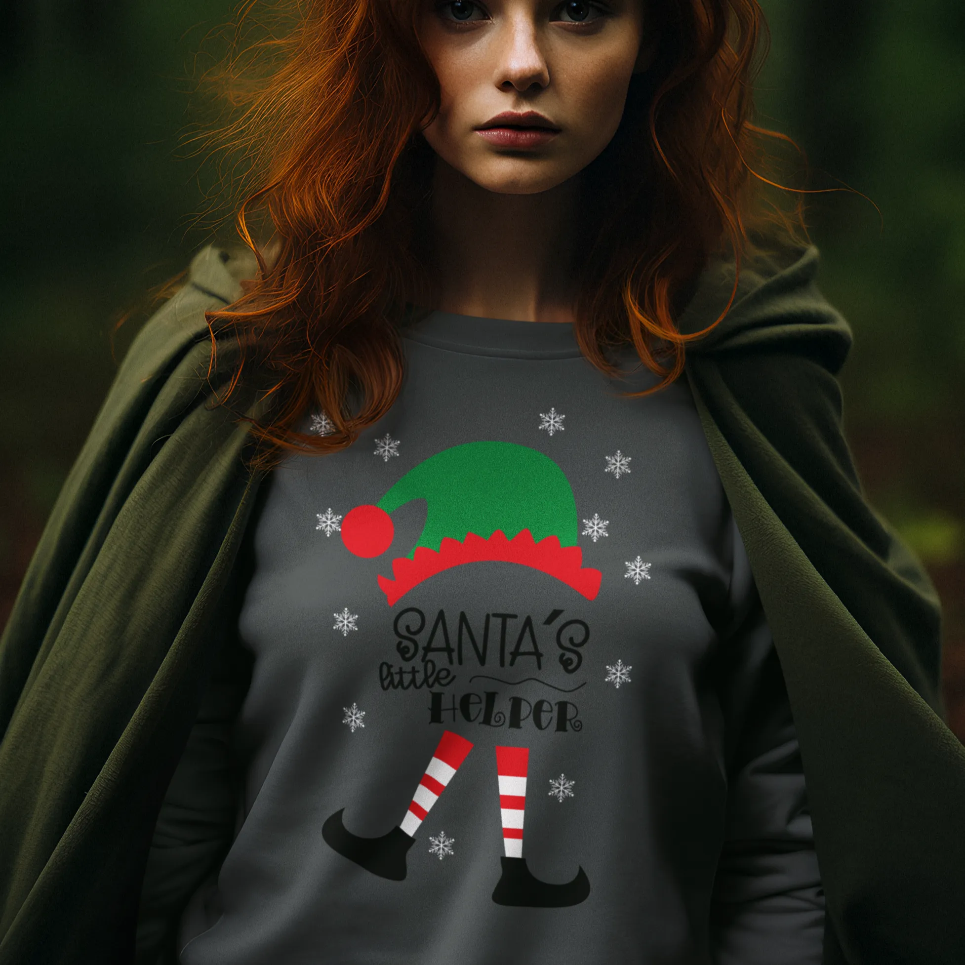 Santa's Little Helper Sweatshirt,Christmas Shirt,Christmas Gift,Trendy Christmas Tshirt,Santa Shirt, Christmas Party Tee, Matching Christmas