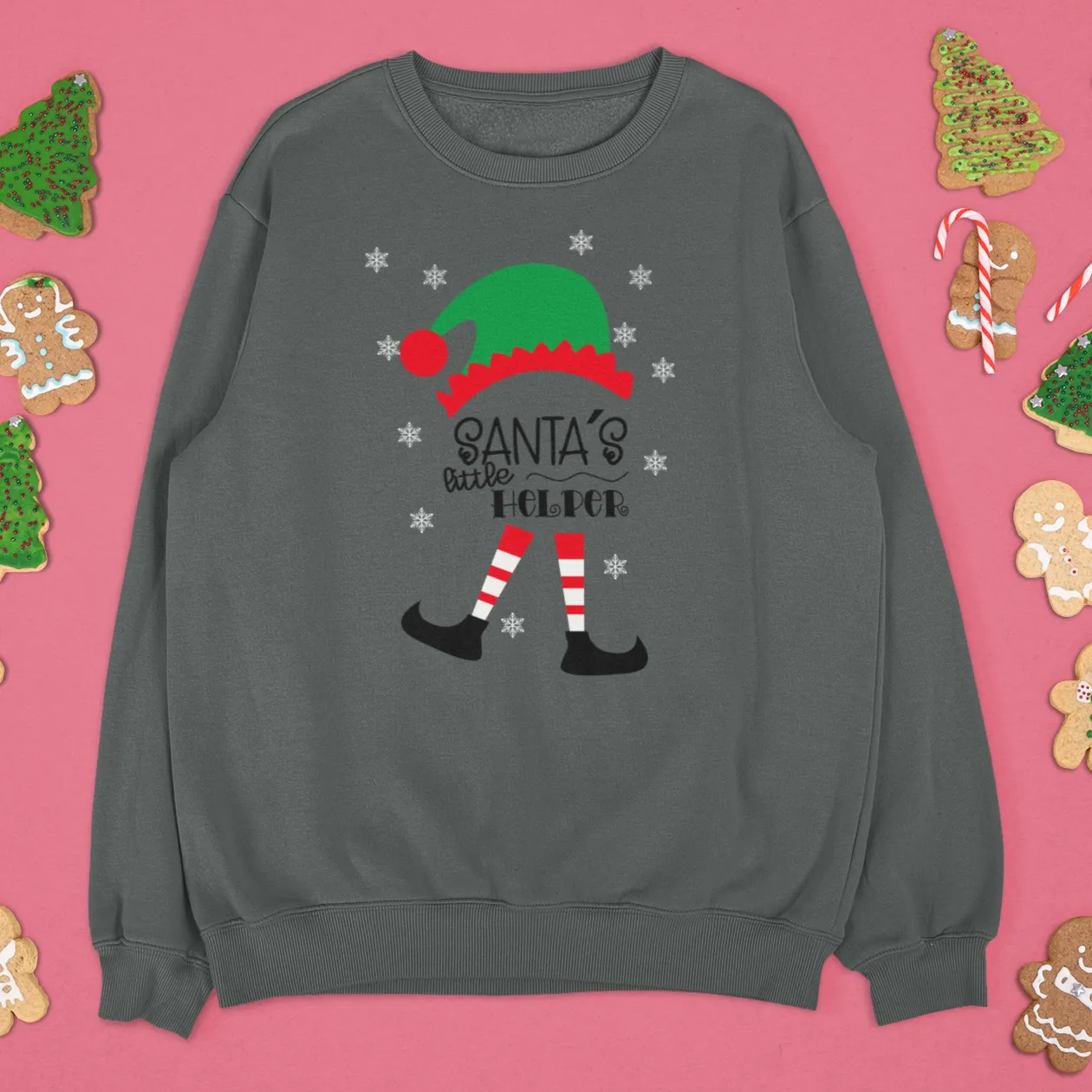 Santa's Little Helper Sweatshirt,Christmas Shirt,Christmas Gift,Trendy Christmas Tshirt,Santa Shirt, Christmas Party Tee, Matching Christmas
