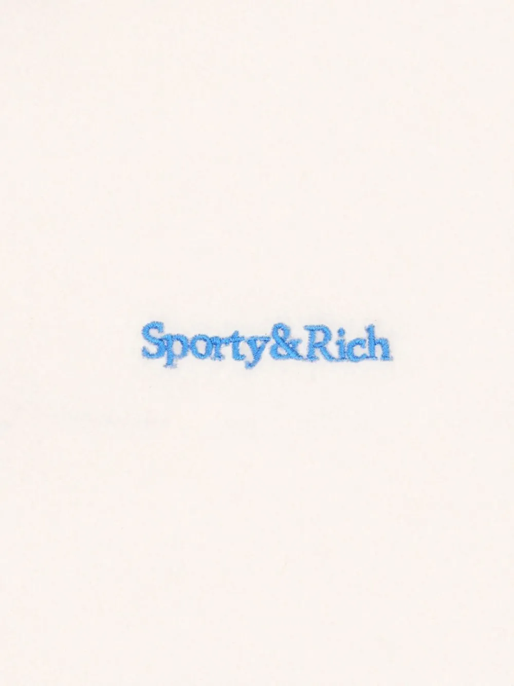 Serif logo-embroidered polar sweatshirt