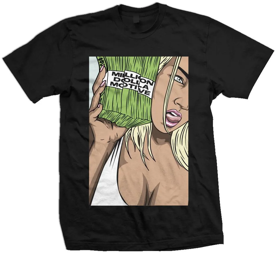 She's Talking Money - Black T-Shirt