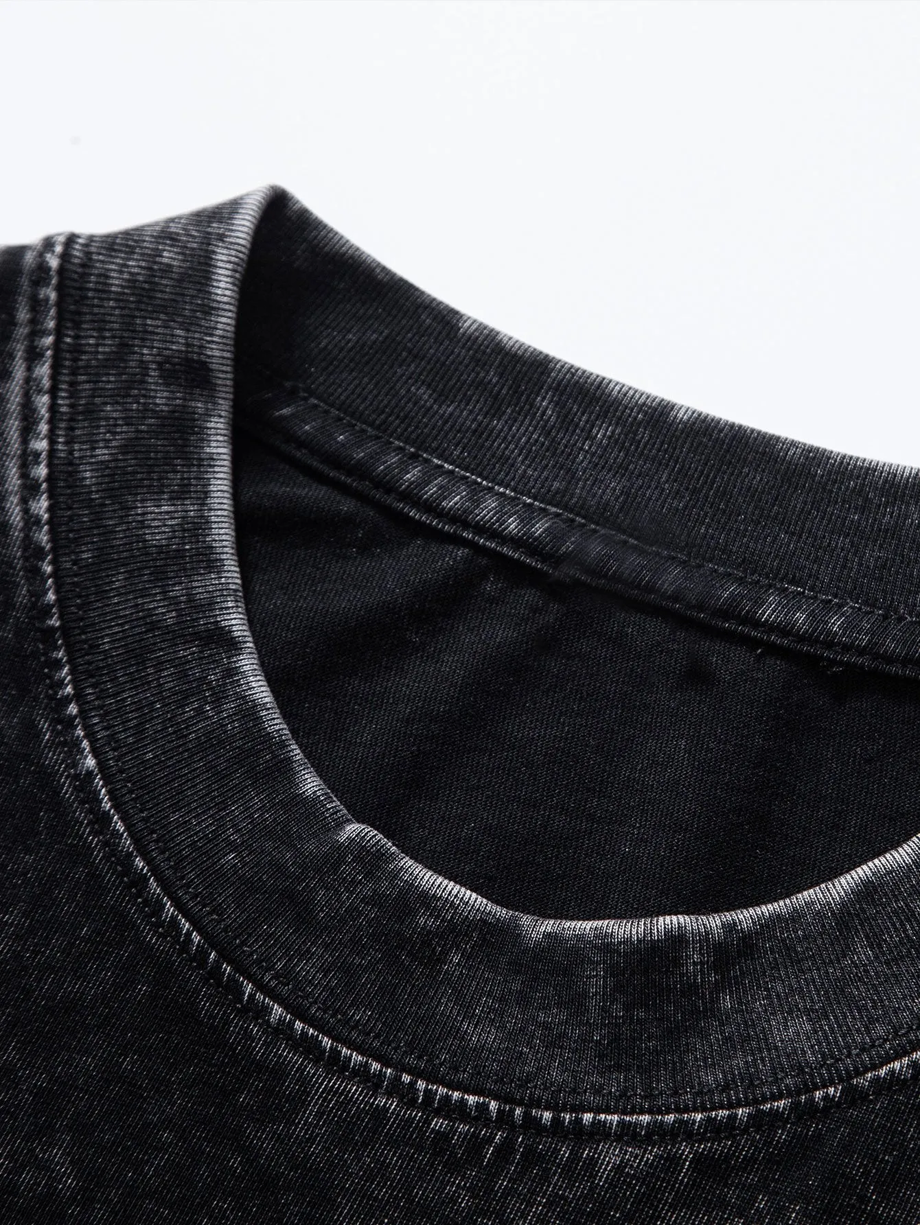 Slogan Skeleton Print Washed Drop Shoulder Oversize T-Shirt