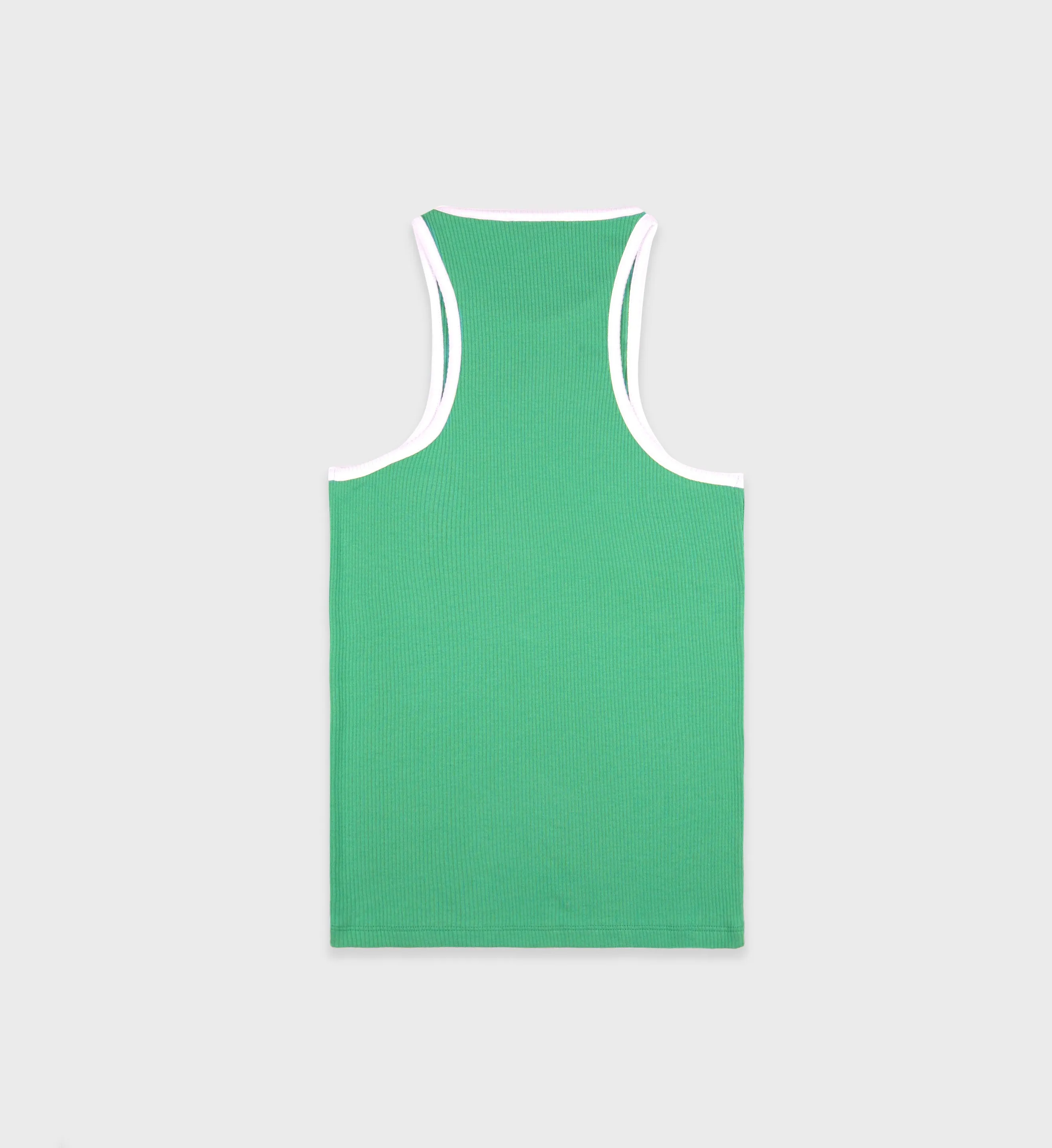 SRHWC Ribbed Tank - Verde/White