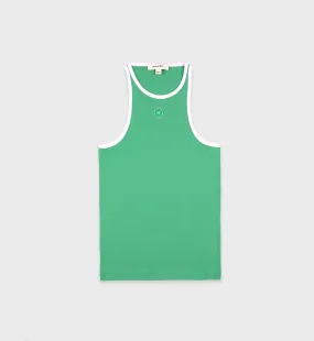 SRHWC Ribbed Tank - Verde/White