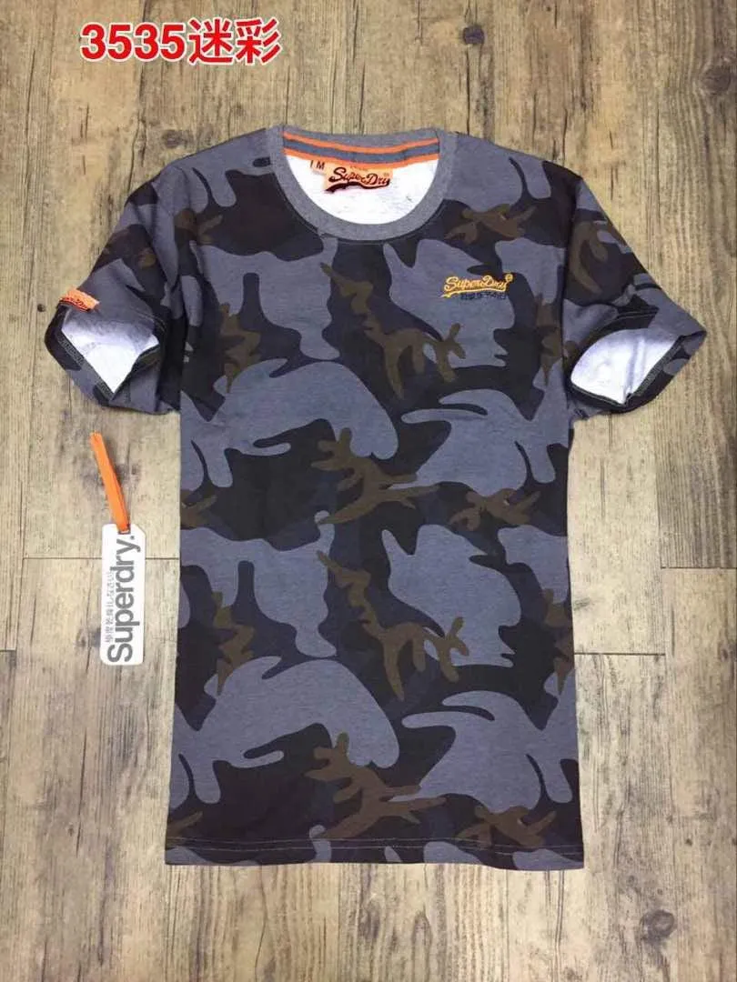 Superdry Dissolve Vintage Lite Camo T Shirt Grey