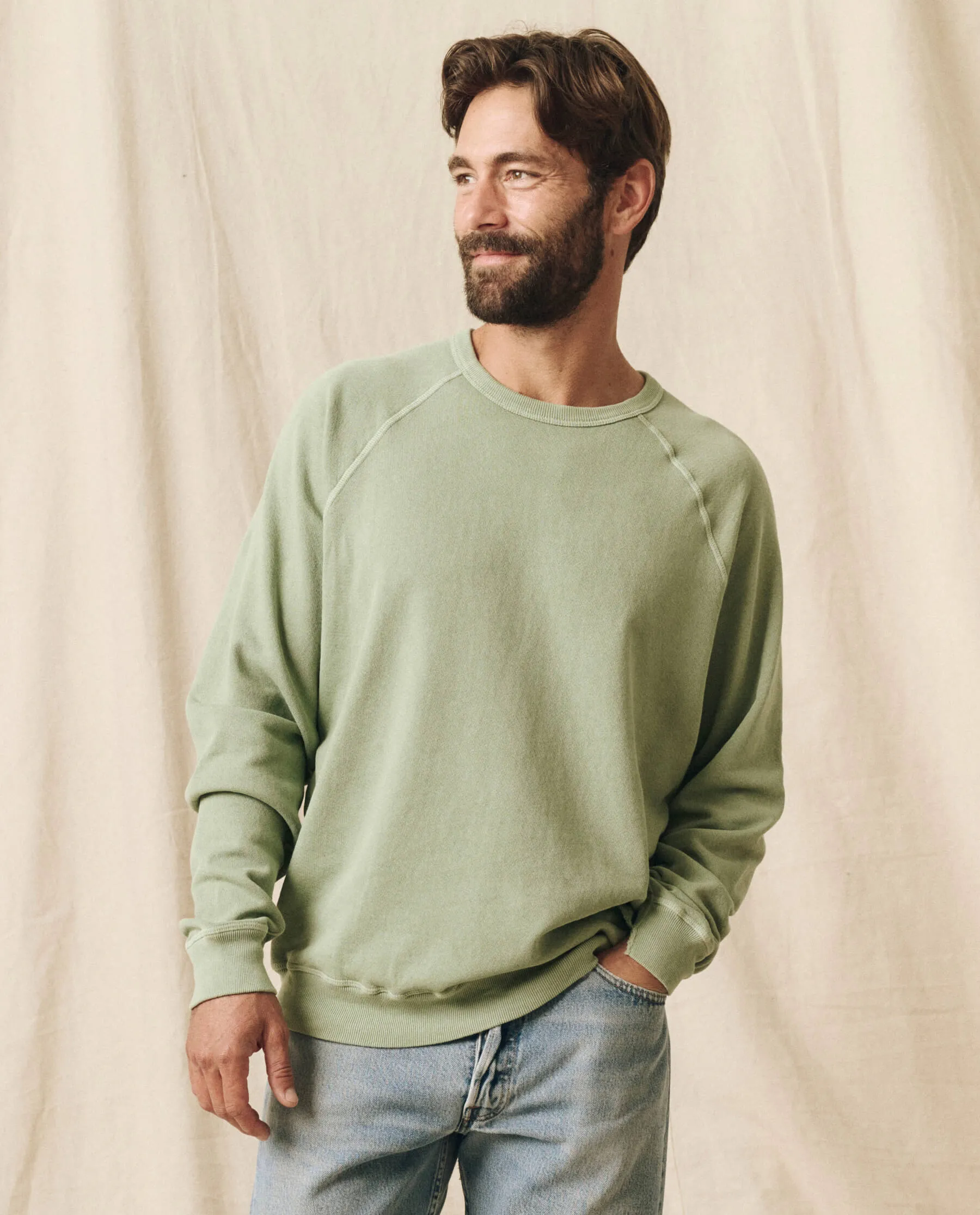 The Men's College Sweatshirt. -- Pistachio