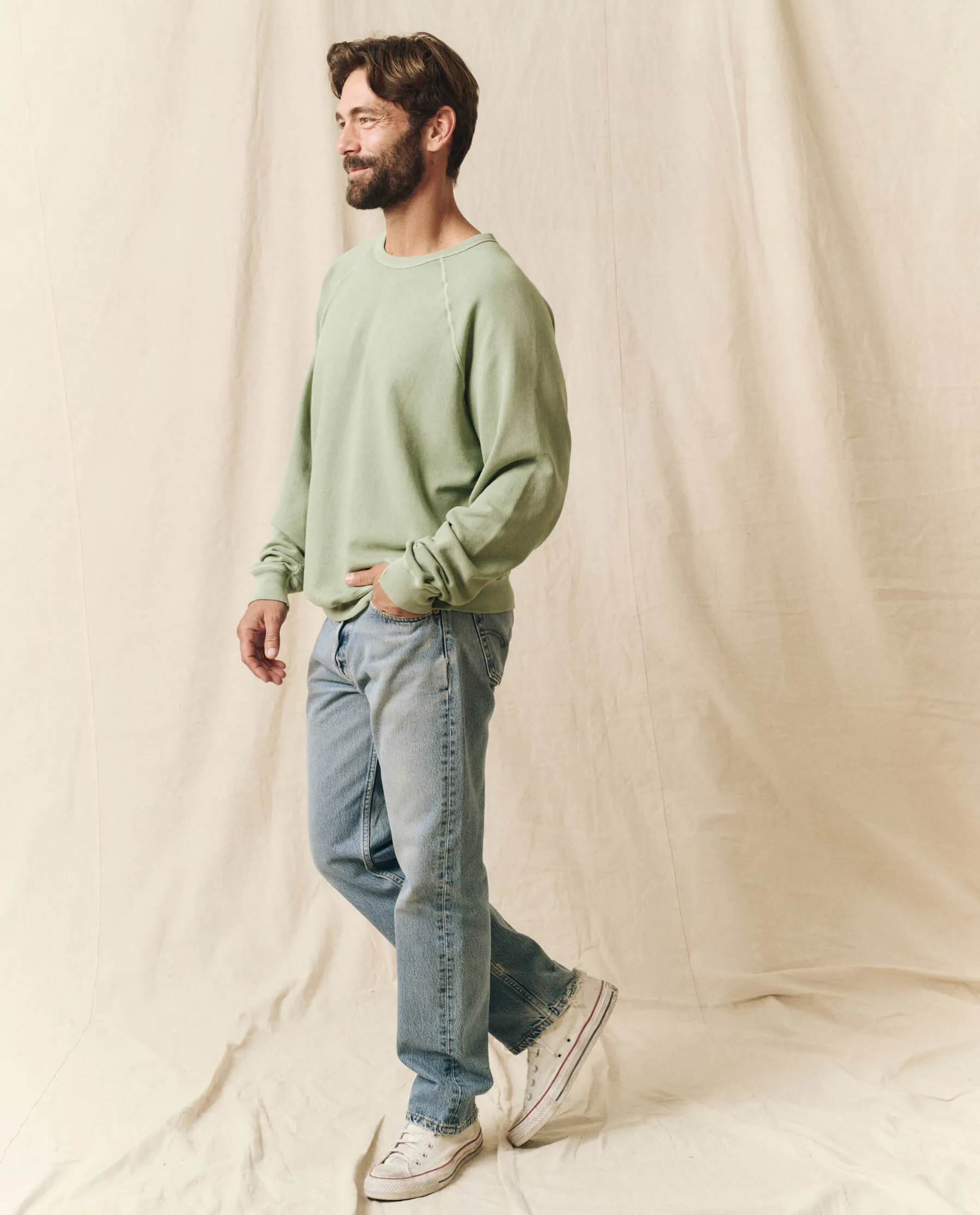 The Men's College Sweatshirt. -- Pistachio
