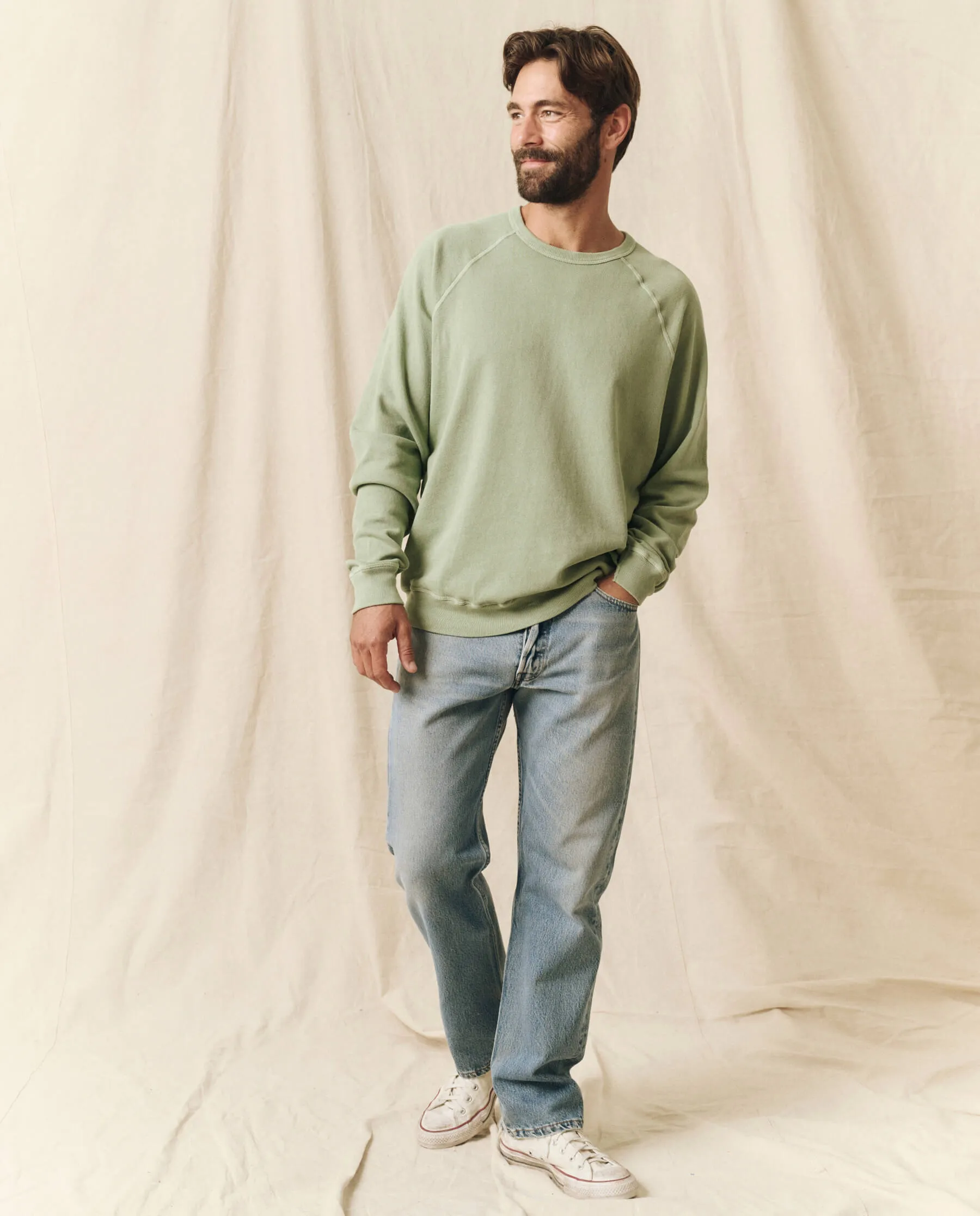 The Men's College Sweatshirt. -- Pistachio
