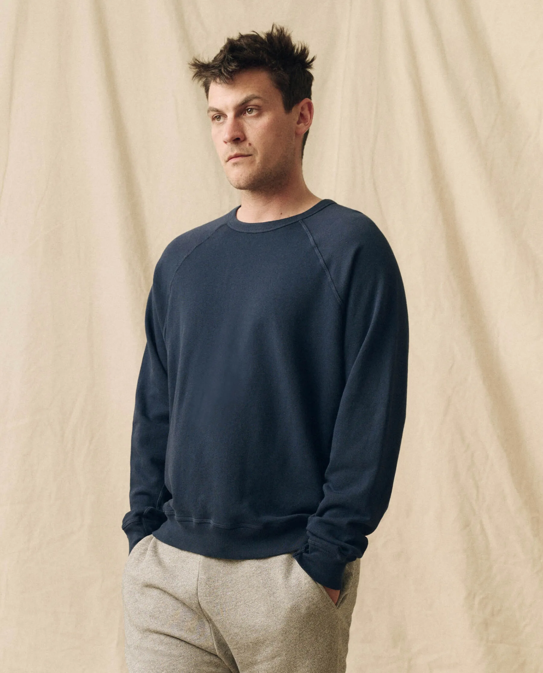 The Men's College Sweatshirt. -- True Navy