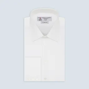 Two-Fold 120 White Shirt with T&A Collar and 3-Button Cuffs