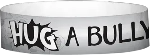 Tyvek® 3/4" x 10" Hug A Bully pattern wristbands