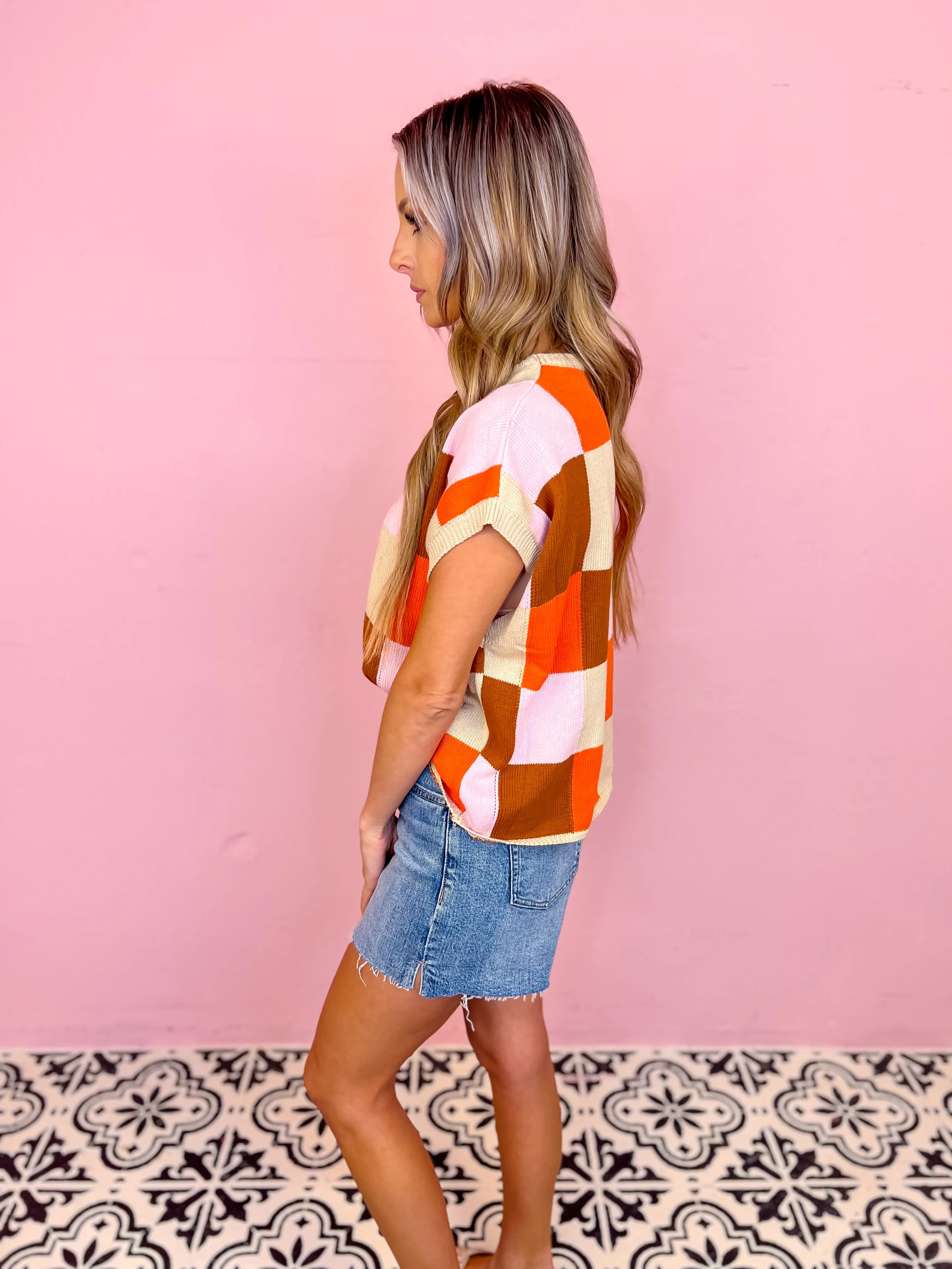Urban Couture Checkered Tank Sweater