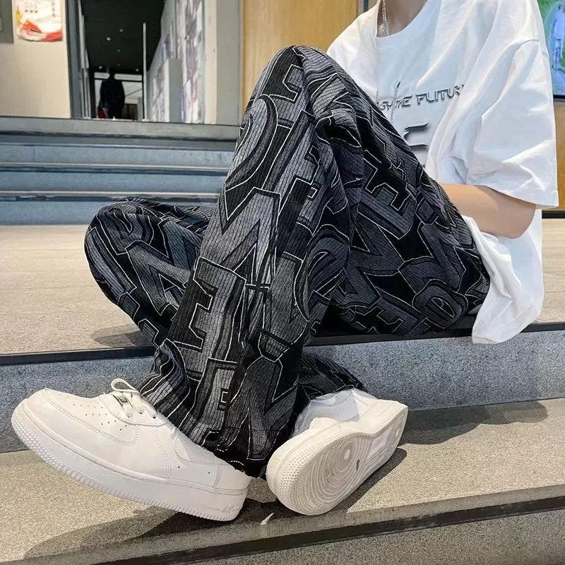 Urban Letter Embroidery Sweatpants