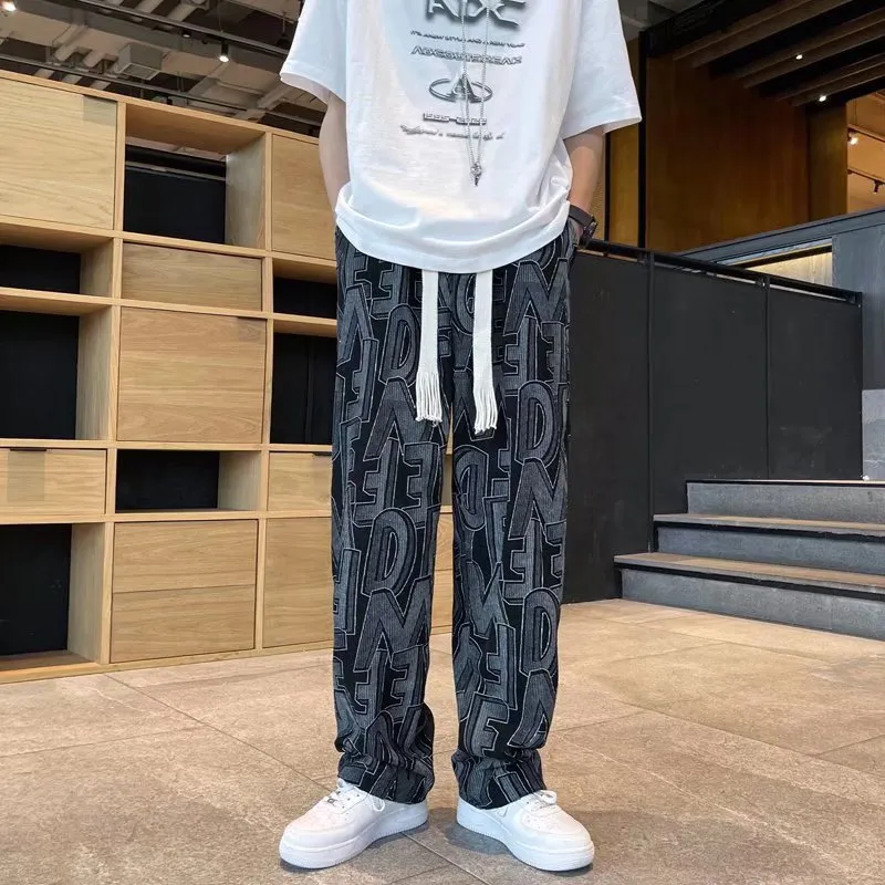 Urban Letter Embroidery Sweatpants