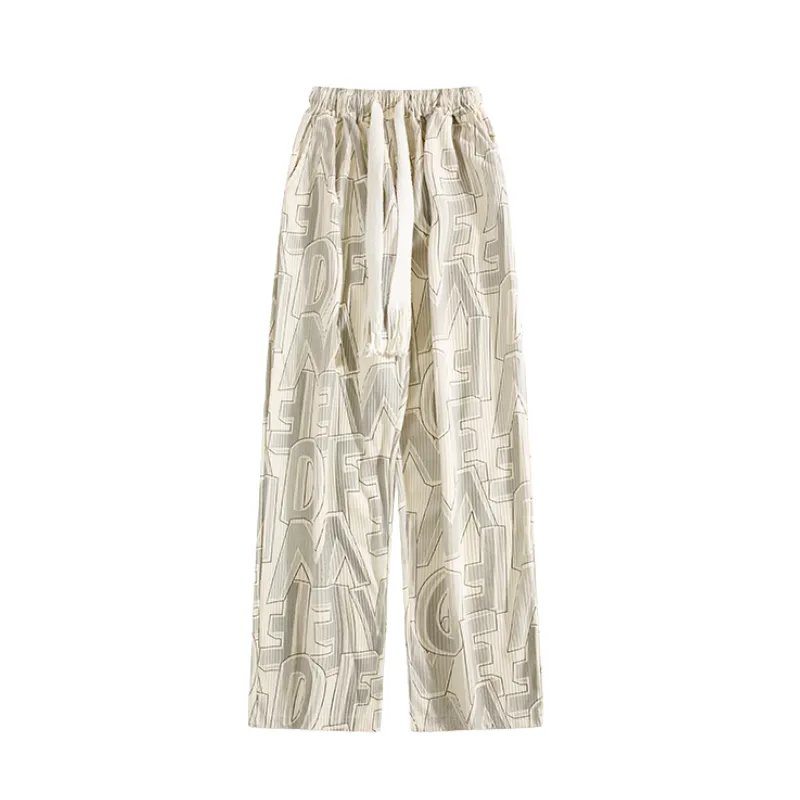 Urban Letter Embroidery Sweatpants