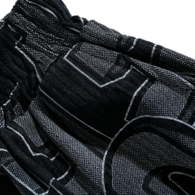 Urban Letter Embroidery Sweatpants