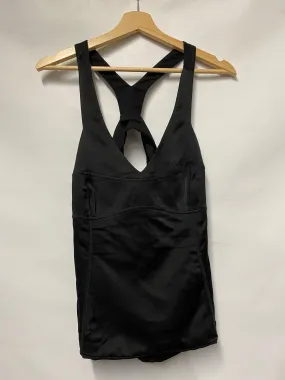 Vintage Armani Y2K Black Silk Racer Back Top IT 46/14