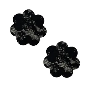 Vogue Black Lace Back To BAEsics Petal Nipple Cover Pasties