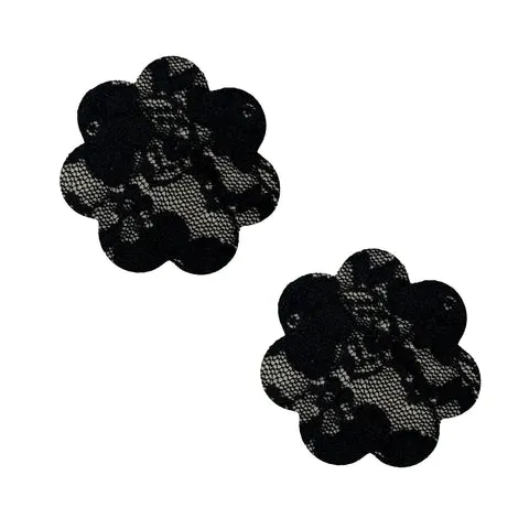 Vogue Black Lace Back To BAEsics Petal Nipple Cover Pasties