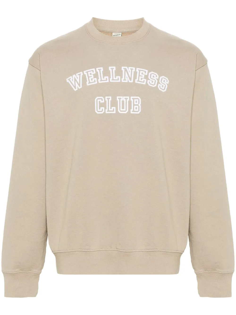 Wellness Club-flocked cotton sweatshirt