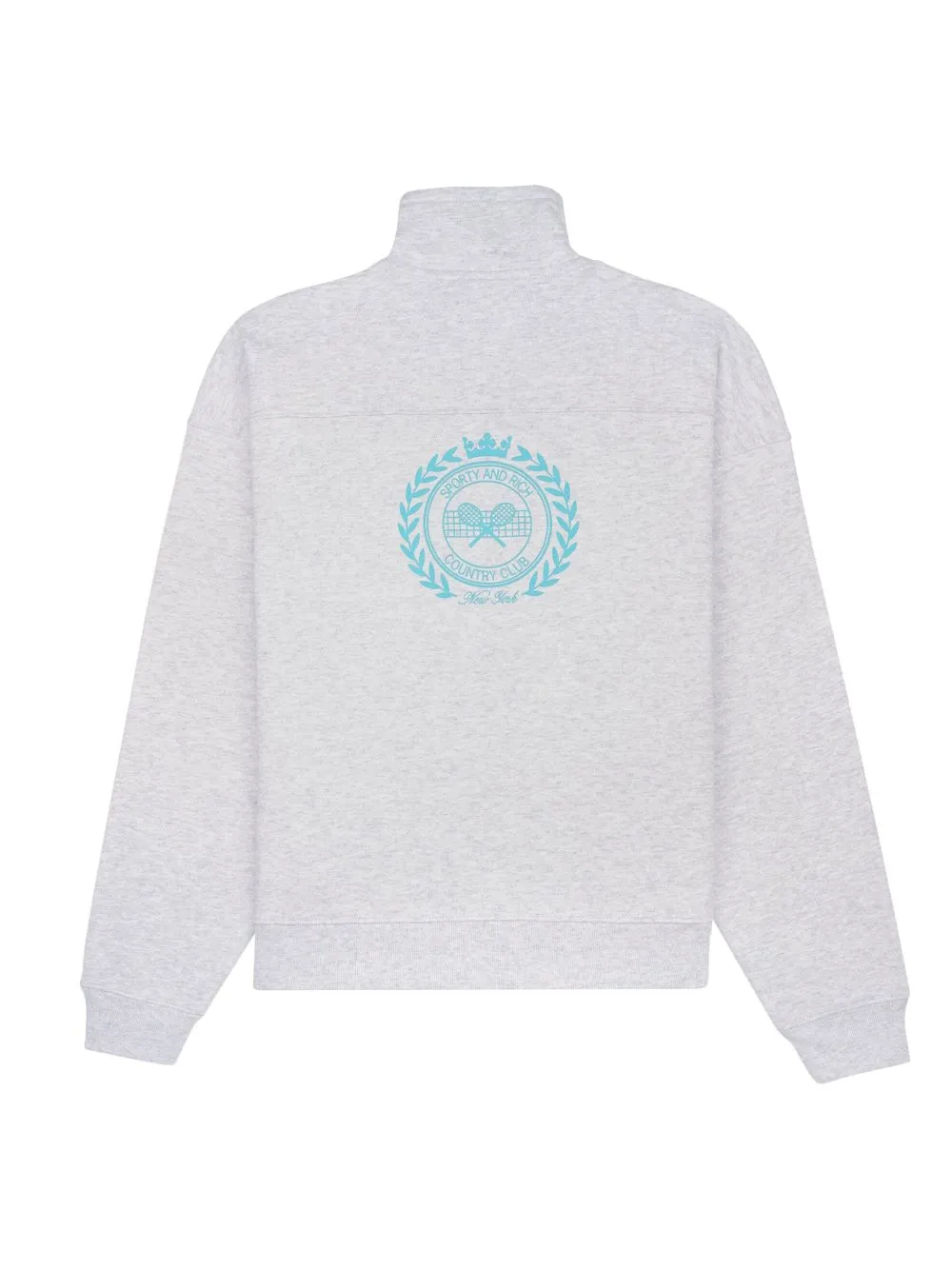 zip-up cotton sweatshirt