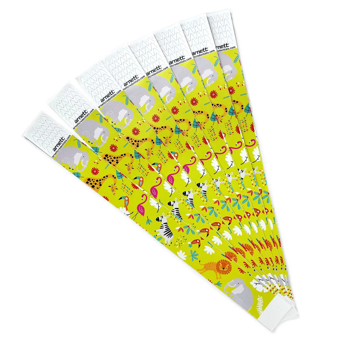 Zoo Friends | Full Color Tyvek Wristbands
